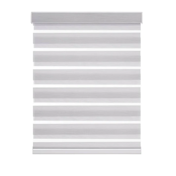 Custom Light Filtering Cordless Zebra Roller Shades - Image 10
