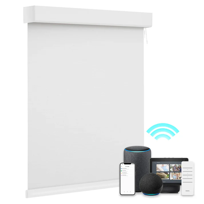 Smart Blackout Roller Blinds & Alexa IKEA SmartThings Motorized
