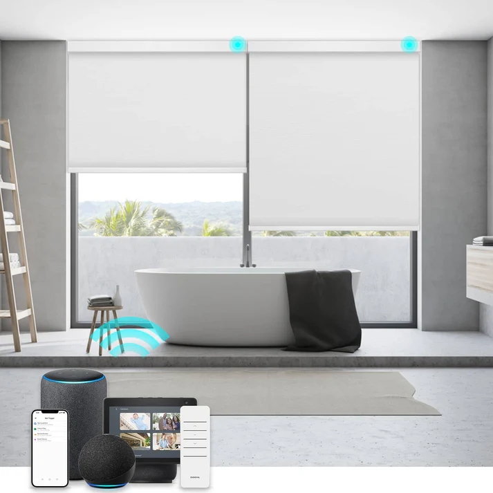 Smart Blackout Roller Blinds & Alexa IKEA SmartThings Motorized - Image 6