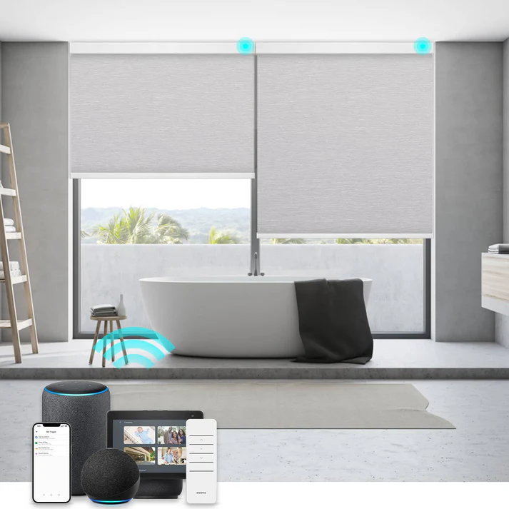 Smart Blackout Roller Blinds & Alexa IKEA SmartThings Motorized - Image 7