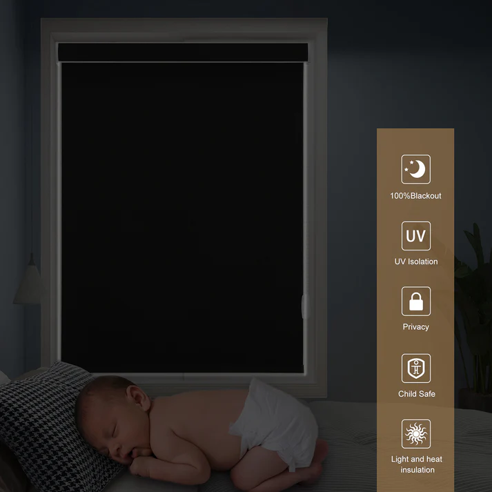 Custom Corded Blackout Roller Shades - Image 12