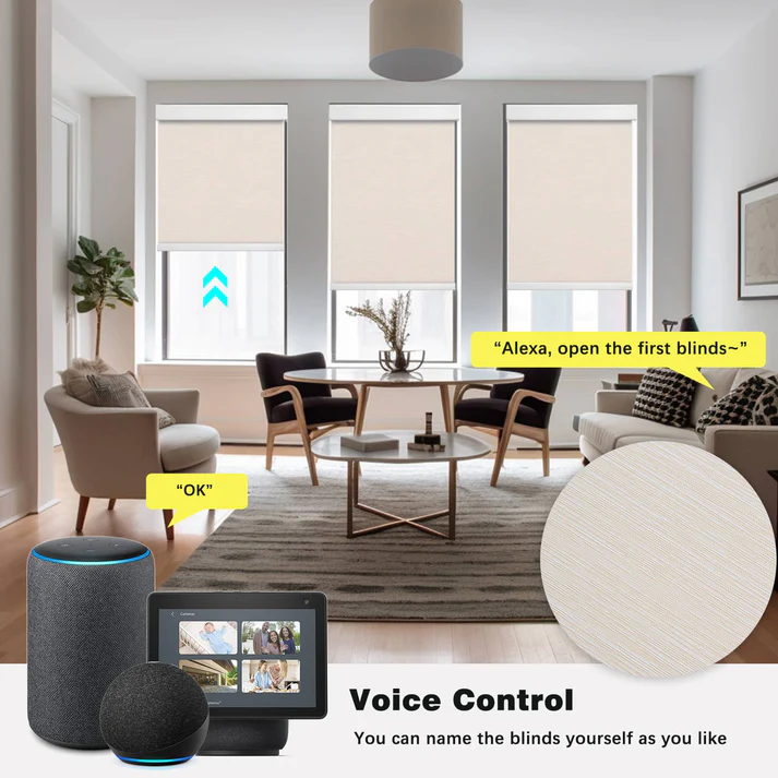 Smart Blackout Roller Blinds & Alexa IKEA SmartThings Motorized - Image 9