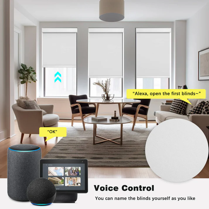 Smart Blackout Roller Blinds & Alexa IKEA SmartThings Motorized - Image 11