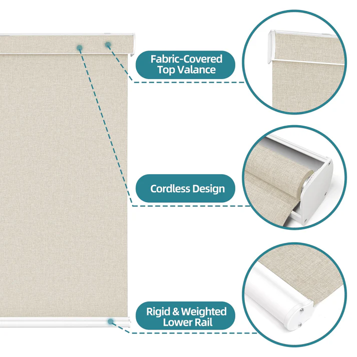 Custom Cordless Blackout Roller Shades - Image 6