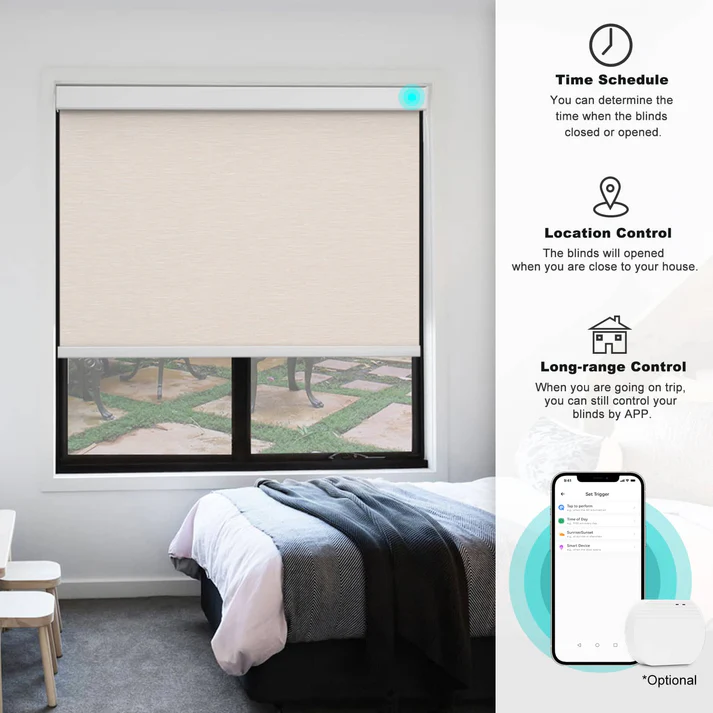 Smart Blackout Roller Blinds & Alexa IKEA SmartThings Motorized - Image 13