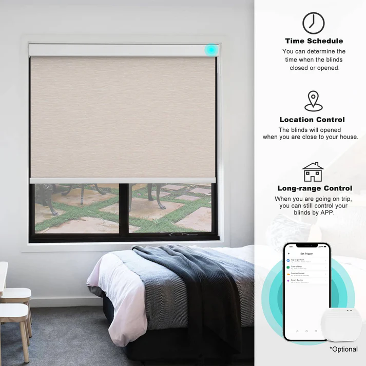 Smart Blackout Roller Blinds & Alexa IKEA SmartThings Motorized - Image 14