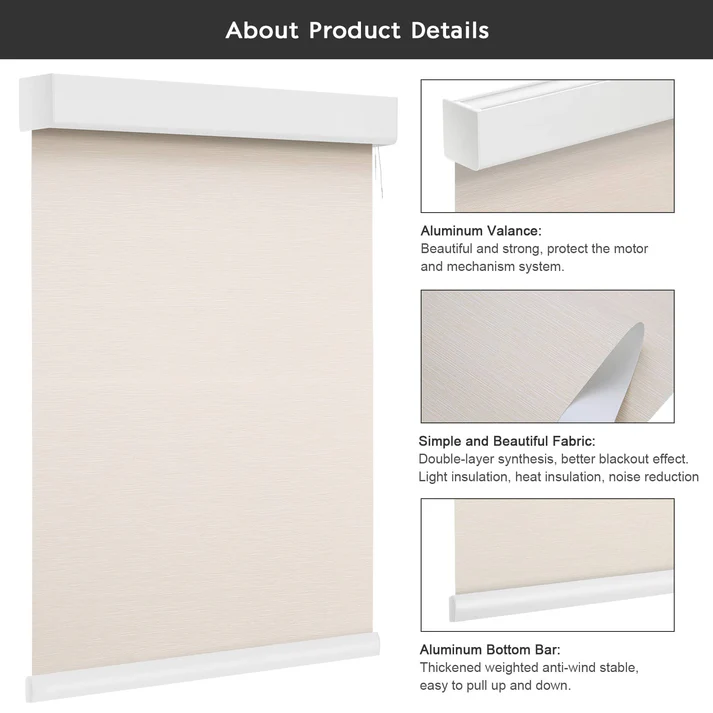 Smart Blackout Roller Blinds & Alexa IKEA SmartThings Motorized - Image 17