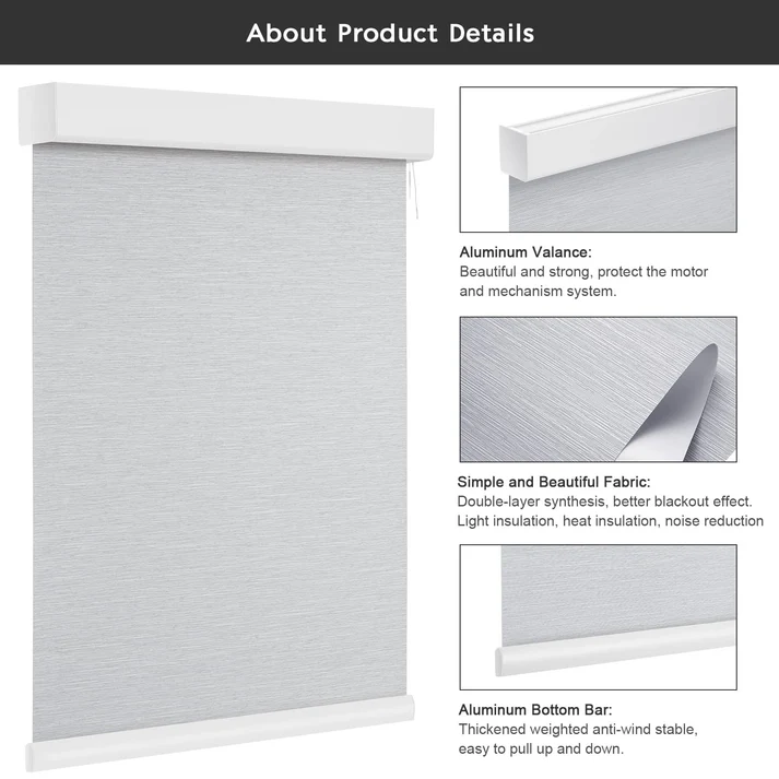Smart Blackout Roller Blinds & Alexa IKEA SmartThings Motorized - Image 19