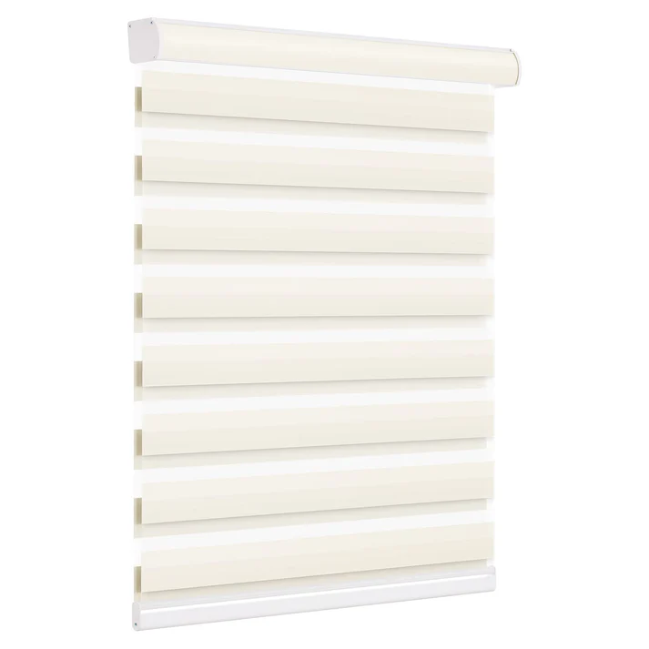 Custom Cordless Light Filtering Zebra Roller shades - Image 7